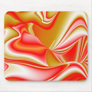 Love and Gold Abstract 3D Rainbowart Mouse Pad