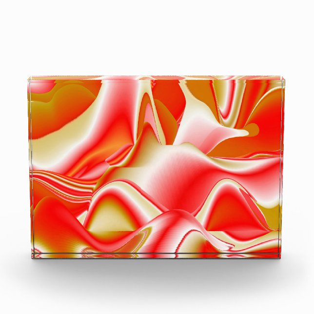 Love and Gold Abstract 3D Rainbowart Photo Block (Front)