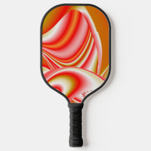 Love and Gold Abstract 3D Rainbowart Pickleball Paddle