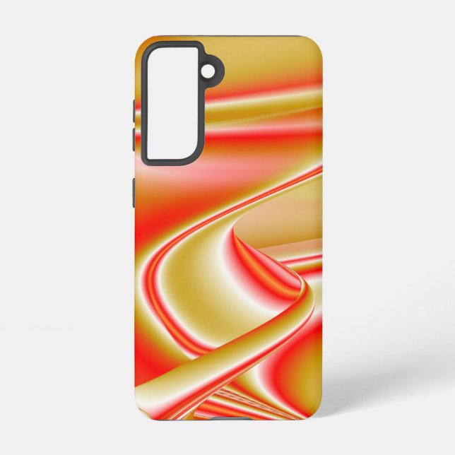 Love and Gold Abstract 3D Rainbowart Samsung Galaxy S21 Case (Back)