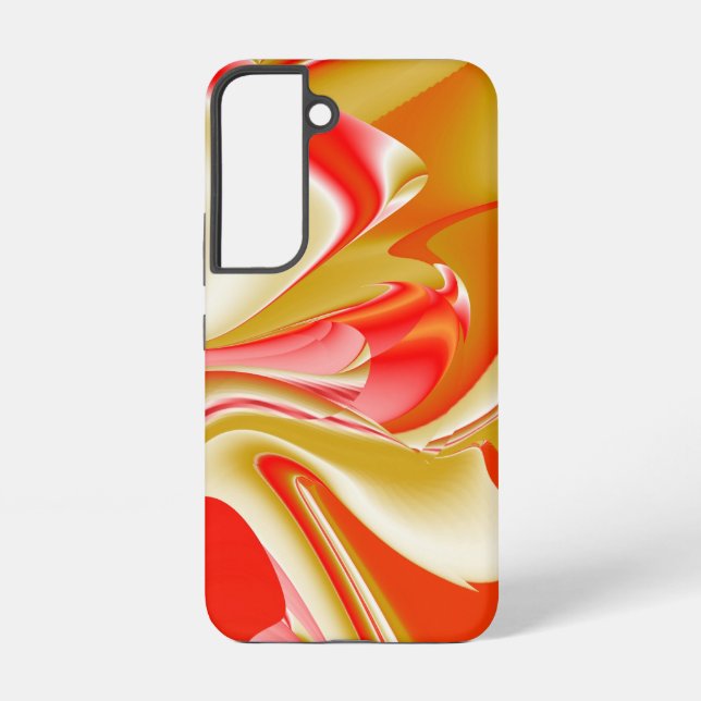 Love and Gold Abstract 3D Rainbowart Samsung Galaxy S22 Case (Back)