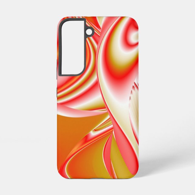 Love and Gold Abstract 3D Rainbowart Samsung Galaxy S22 Case (Back)