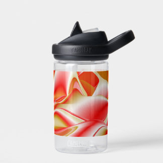 Love and Gold Abstract 3D Rainbowart Water Bottle
