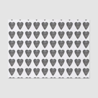 Love and Heart in Chalk Chalkboard Pattern Tissue Paper