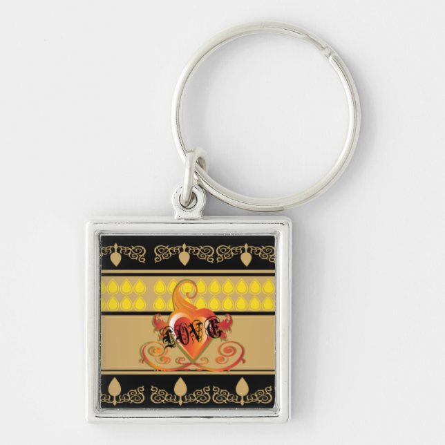 love and heart key ring (Front)