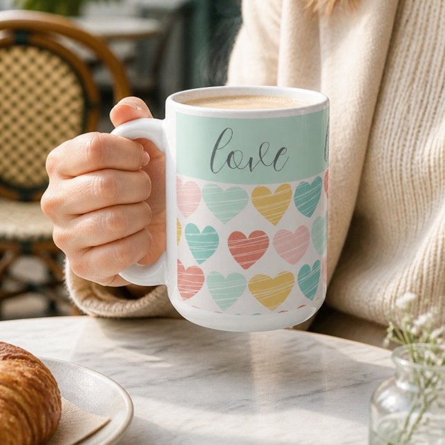 Love and Hearts Colourful Mug (Creator Uploaded)