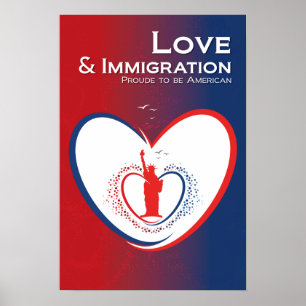 Love and Immigration -USA Poster