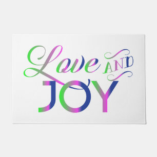 Love And Joy Colourful Doormat
