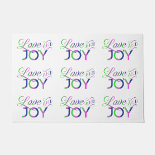 Love And Joy Colourful Doormat