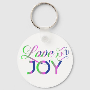 Love And Joy Colourful Keychain