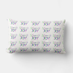 Love And Joy Colourful Lumbar Cushion