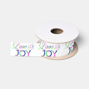 Love And Joy Colourful Satin Ribbon