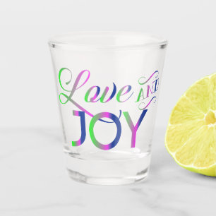 Love And Joy Colourful Shot Glass