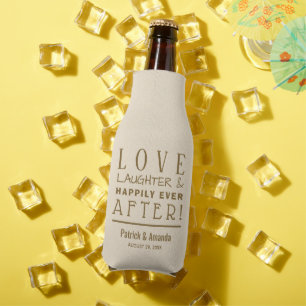 Love and Laughter IVORY Wedding Bottle Cooler
