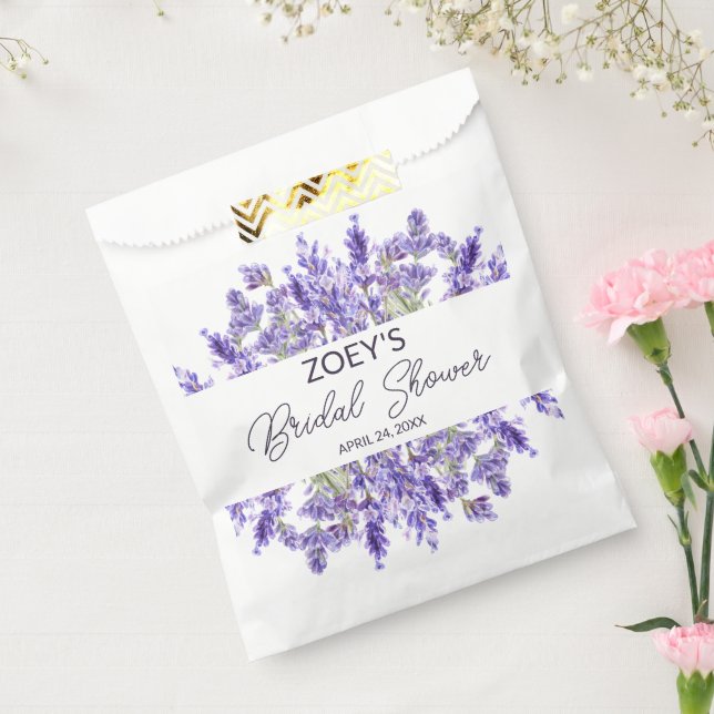 Love and Lavender | Elegant Floral Bridal Shower Favour Bags (Sealed)