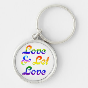 LOVE AND LET LOVE KEY RING