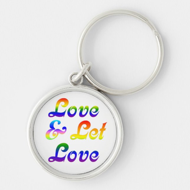LOVE AND LET LOVE KEY RING (Front)