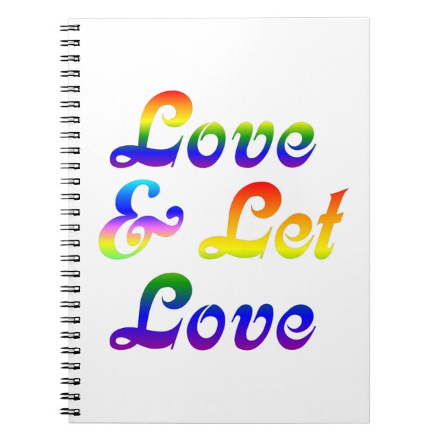 LOVE AND LET LOVE SPIRAL NOTEBOOK (Front)