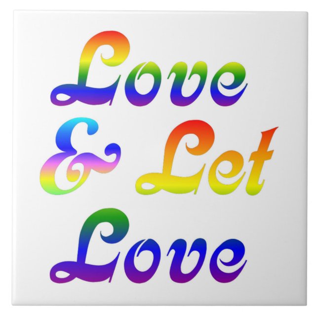 LOVE AND LET LOVE TILE (Front)