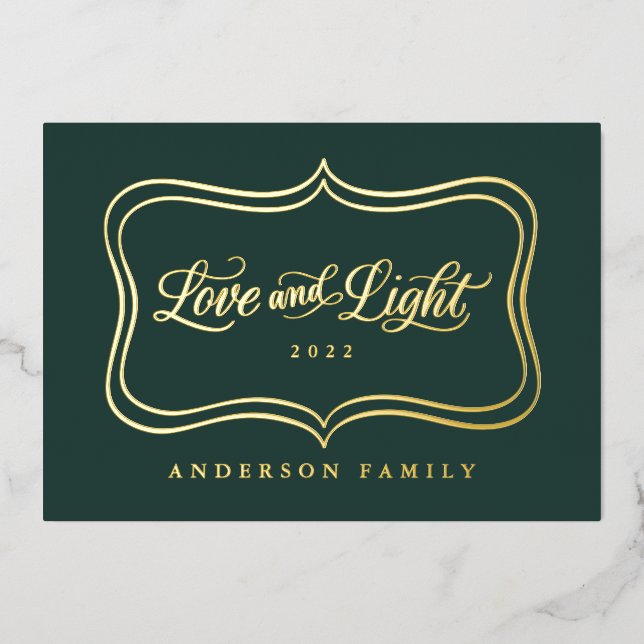 Love and Light Classic Gold Frame (Front)