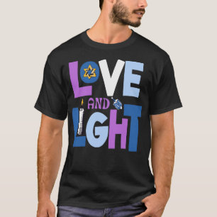 Love And Light Hanukkah Christmas T-Shirt