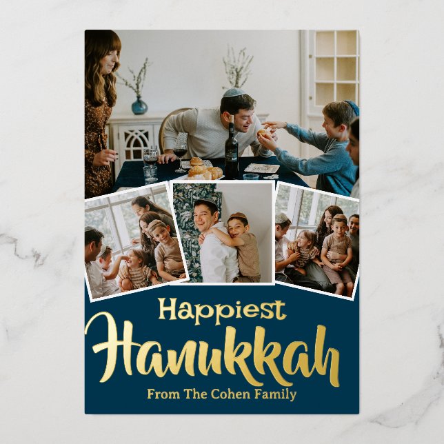 Love and Light | Hanukkah family photo Collage (Front)