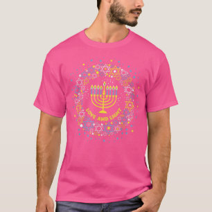 Love and Light Hanukkah Shirt Jew Menorah Jewish C