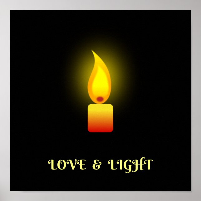 'Love and Light' quote ' Poster (Front)
