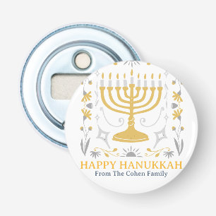 Love and Light Simple Happy Hanukkah family Bottle Opener