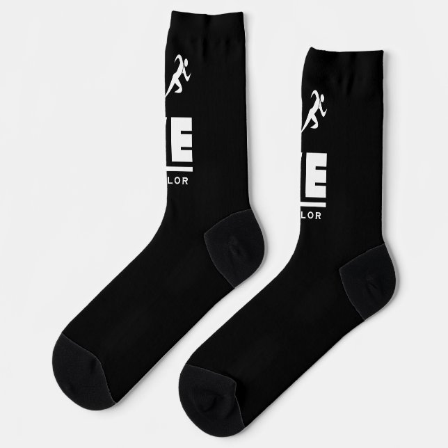 Love And Live Athletics Track And Field Sports Fan Socks (Left)