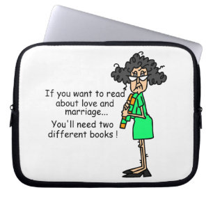 Love and Marriage Humour Laptop Sleeve