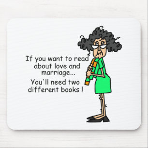 Love and Marriage Humour Mouse Pad
