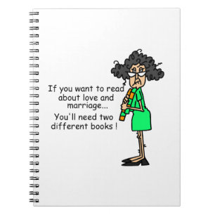 Love and Marriage Humour Spiral Notebook