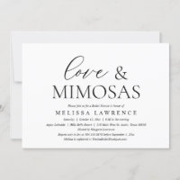 Love and Mimosas, Modern Bridal Shower Party
