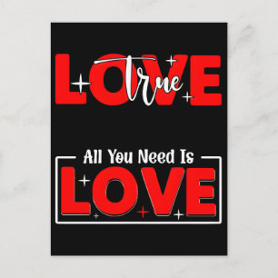Love and Motivational Quotes for Valentine's Day Postcard