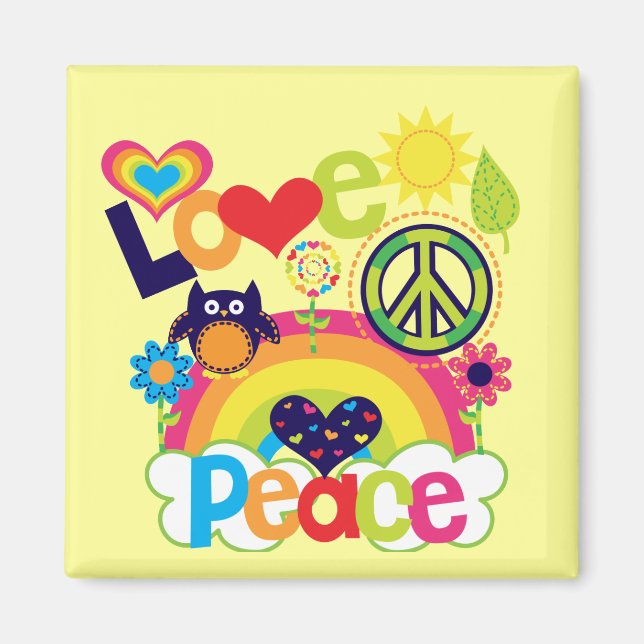 Love and Peace Baby Magnet (Front)