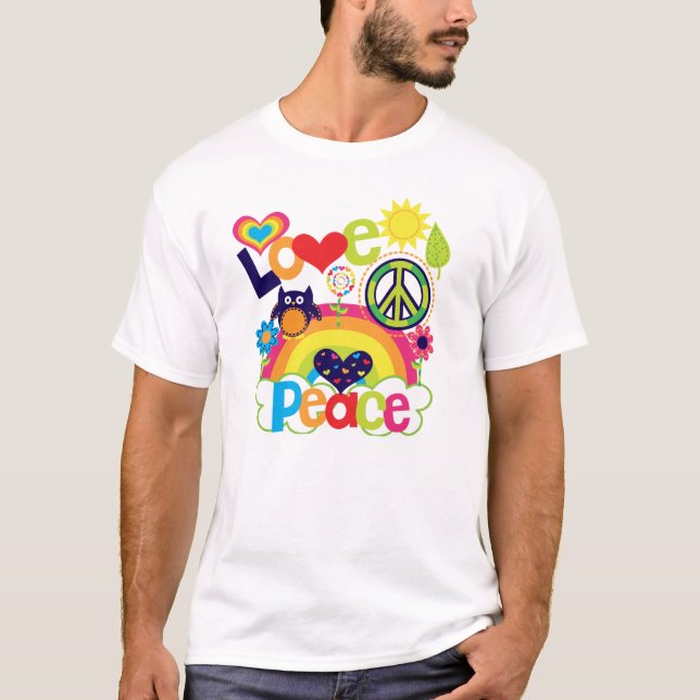 Love and Peace Baby T-Shirt (Front)