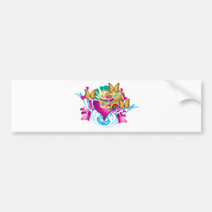 Love And Peace Bumper Sticker