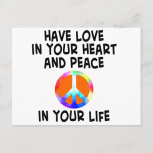 love and peace card