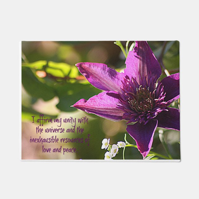 Love and Peace Door Mat (Front)