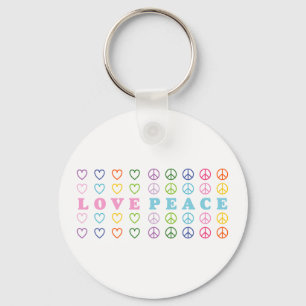 Love and Peace Key Ring