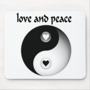Love and Peace Mouse Pad
