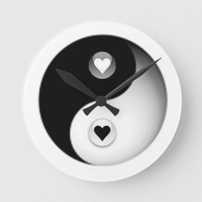 Love and Peace Round Clock (Front)
