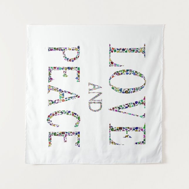 Love and Peace Tapestry (Front (Horizontal))