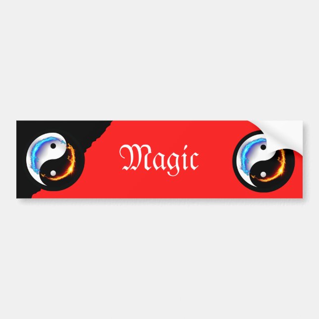 Love and Peace Yin-Yang  Bumper Sticker (Front)
