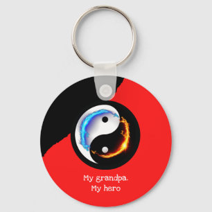 Love and Peace Yin-Yang Key Ring