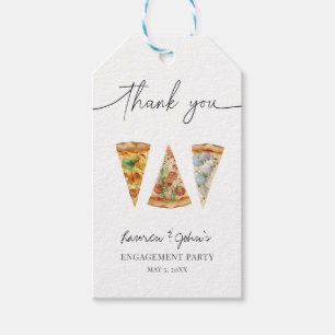 Love and Pizza Engagement Party Gift Tags