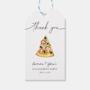 Love and Pizza Engagement Party Gift Tags