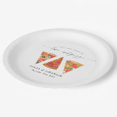 Love and Pizza Rehearsal Dinner Paper Plate (Angled)
