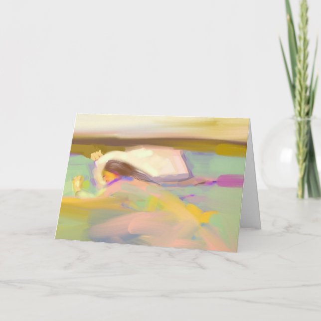 Love and prayers Get well soon card (Front)